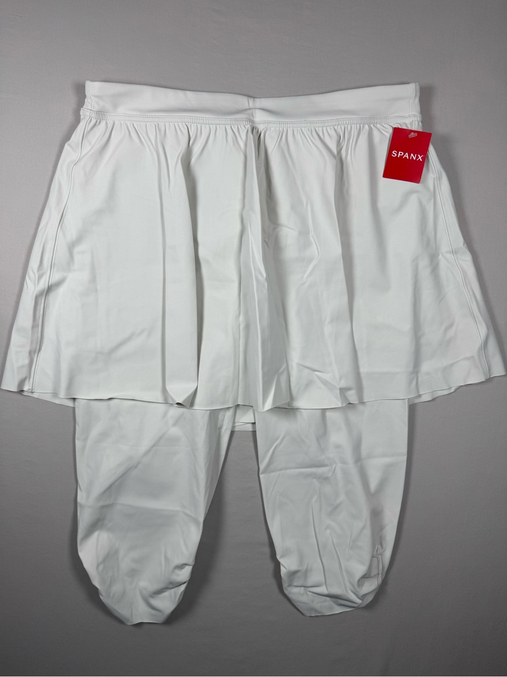 NWT SPANX Booty Boost White Skort Leggings XL